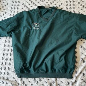 Used XL Forrest Green Nylon Pullover